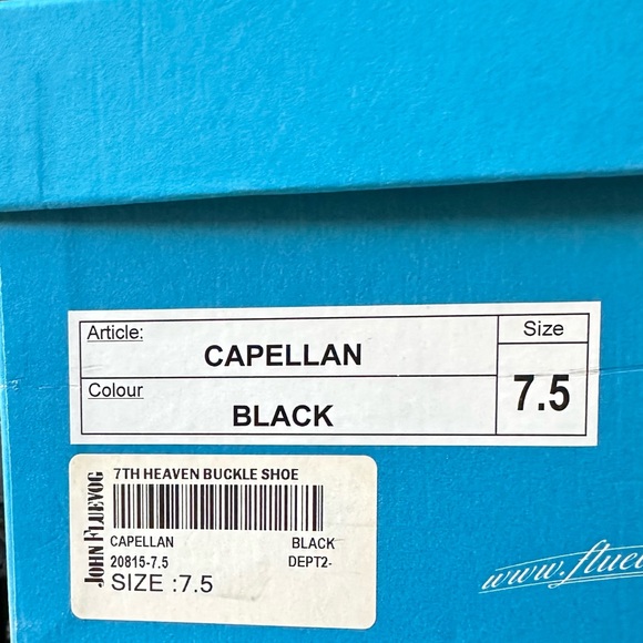 BRAND NEW - John Fluevog Women’s 7TH HEAVEN CAPELLAN Black Wingtip Shoe - Sz 7.5 - Picture 4 of 11